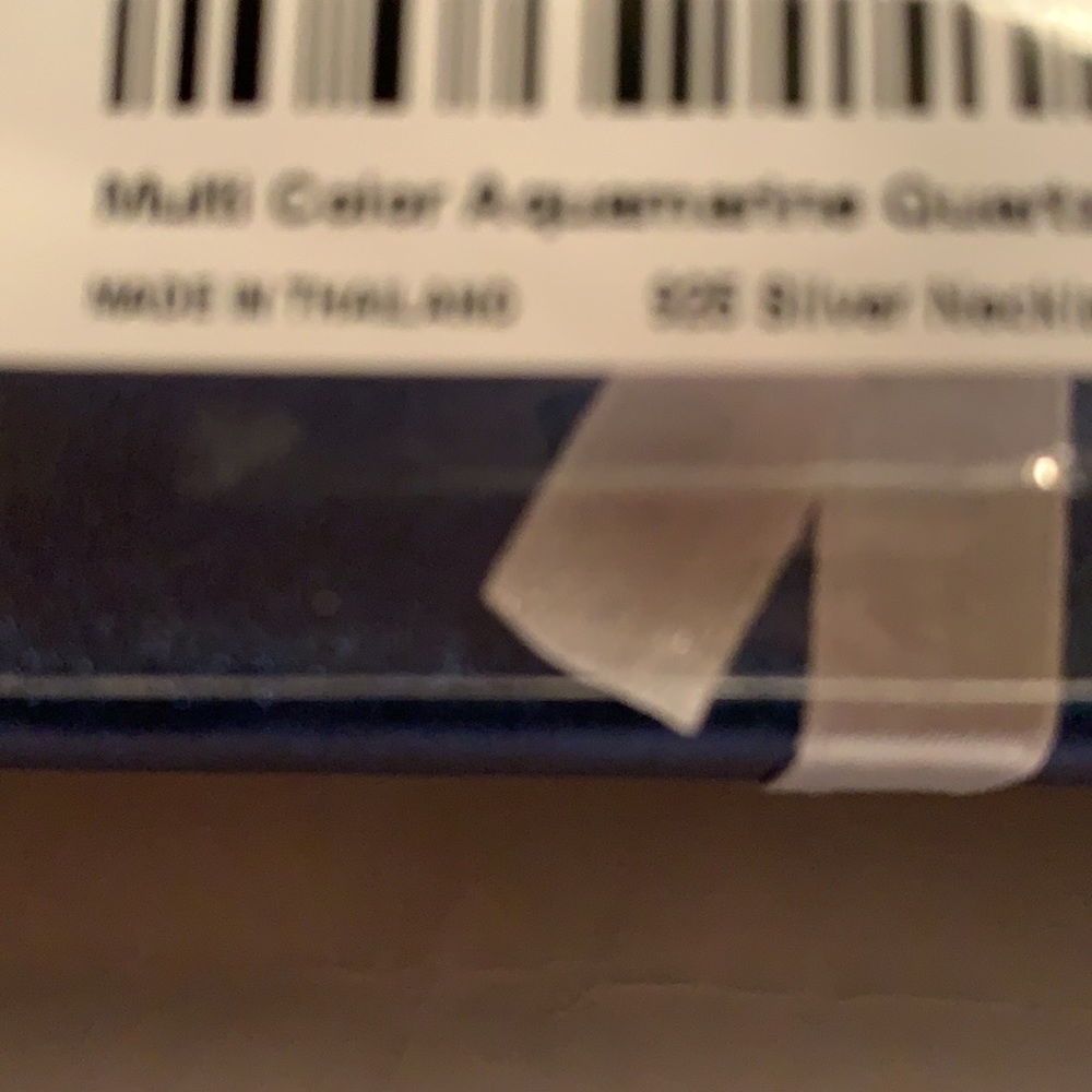 AQUAMARINE QUARTZ  BEADS, NECKLACE, SIZE 18 - Picture 5 of 5